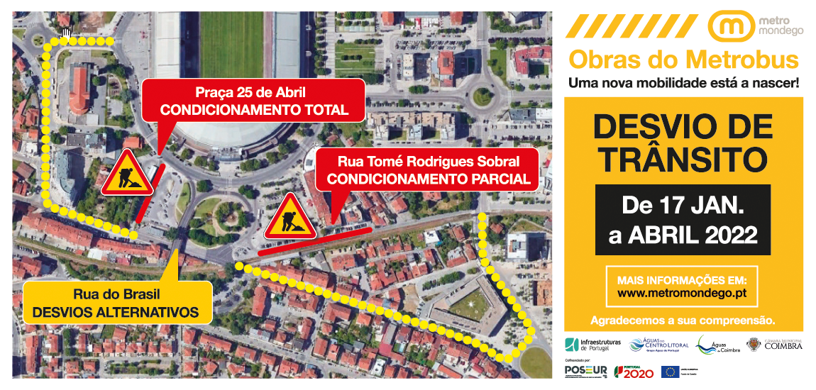 Obras Metro Mondego