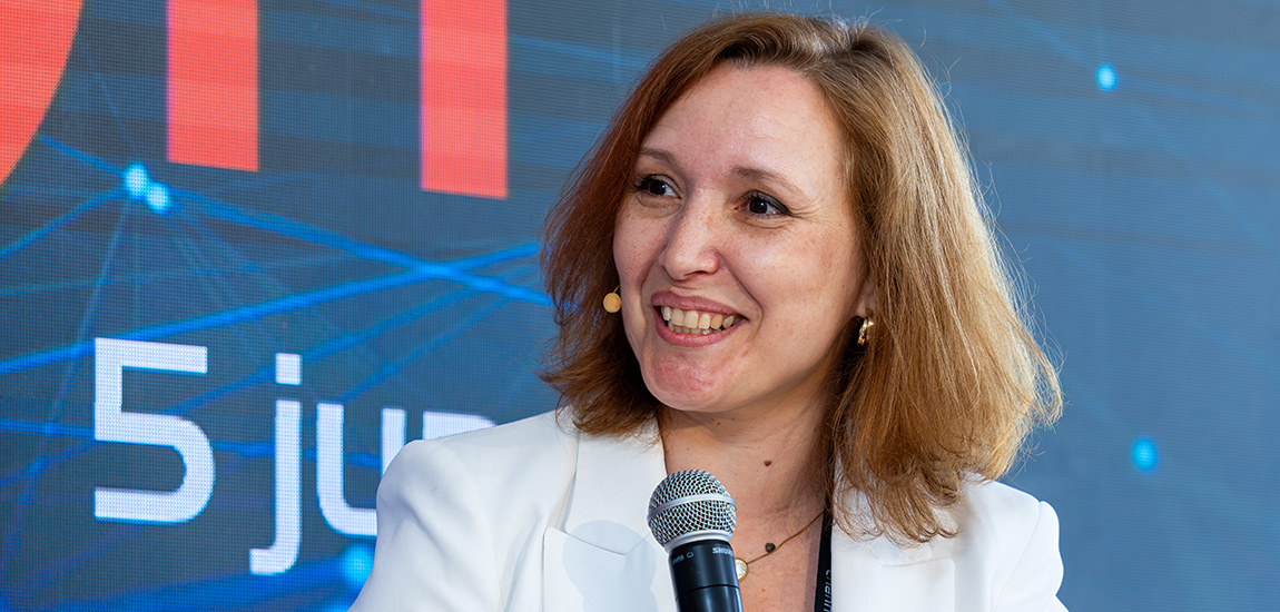 Fotografia de Ana Gouveia, Diretora de Sistemas de Gestão e Cibersegurança da IP Telecom